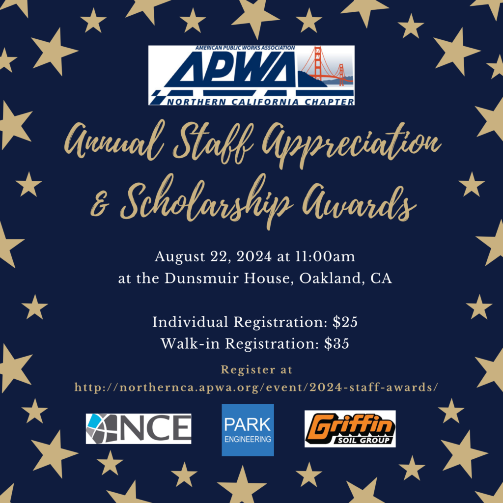 2024 Staff Appreciation & Scholarship Awards – APWA Northern California ...