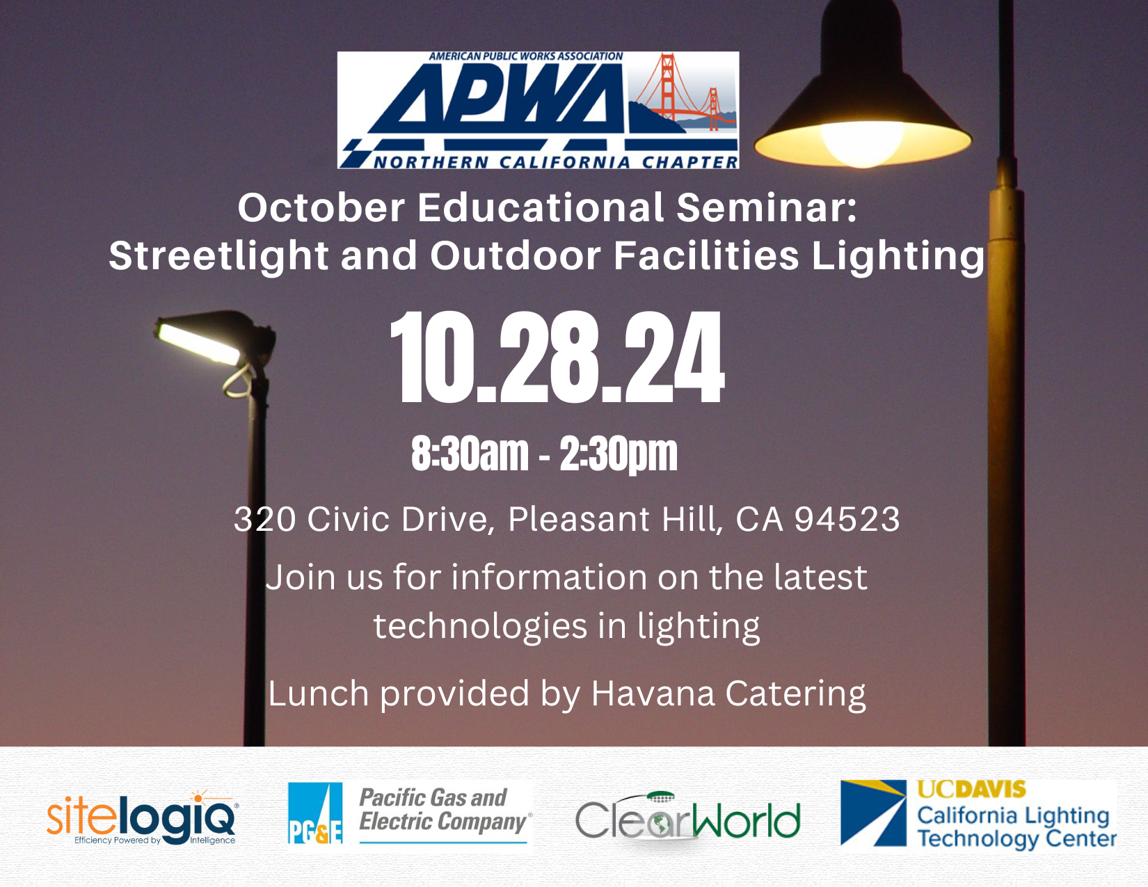 October Educational Seminar – Streetlighting and Outdoor Facilites Lighting Image